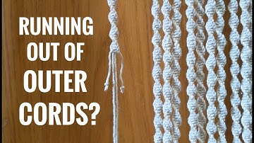 MACRAME TUTORIAL: ADD OUTER CORDS QUICK & EASY