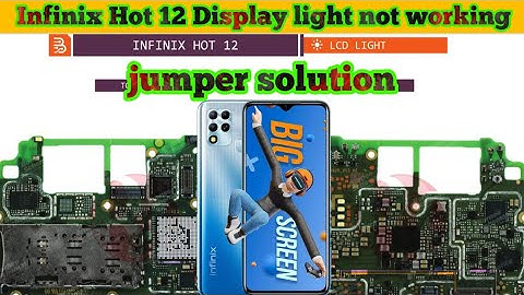 infinix hot 12 Display light not working problem jumper solution|#thesoilboy