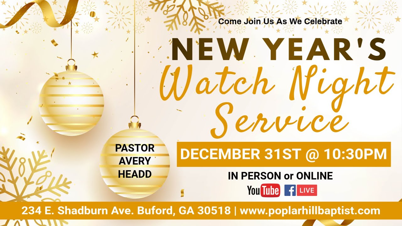 Watch Night Service - December 31, 2025