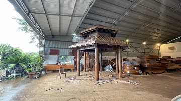 Quy trình gia công lắp ráp Nhà Chòi Lục Giác 2 Mái ở Gia Lai | Học làm marketing