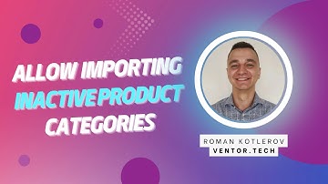 Odoo PrestaShop Connector-  Allow importing inactive product categories