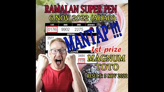 Carta Ramalan 4D 06.11.2022 Magnum Damacai Toto MKT Prediction by Ramalan Super Pen