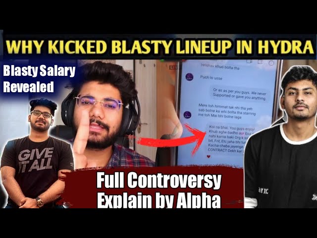 WHY KICKED BLASTY LINEUP IN HYDRA | FULL EXPLAIN  | Rude Guruji class=