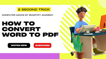 how to convert word to pdf file in 2 seconds @SmartifyAcademyOfficial | SAO