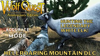 How to take down the white elk And SURVIVE to TELL THE TALE! Accurate Mode [WolfQuest DLC]