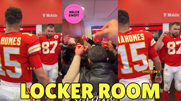 Taylor Swift en Travis Kelce VIEREN in de kleedkamer na de overwinning van de Chiefs op de Colts