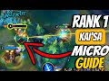 Wild rift rank 1 kaisa micro guide  best adc guide of wild rift