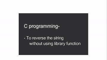 reverse string without library function c program- SAWIK