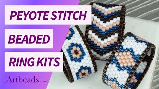 Famous Peyote Stitch Ring Kits with TOHO Aiko Seed Beads - Jewelry Making Tutorial Profile