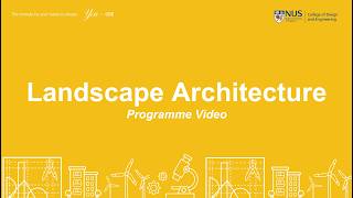 Information CDE e-Open House 2026: Landscape Architecture (Programme Video) News