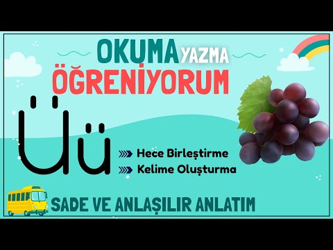 Ü sesi hece birleştirme kelime oluşturma Dik temel harfler e l a k i n o m u t ü seleri okuma yazma