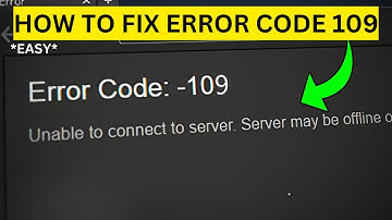 How To Fix Error Code 109 on Steam(EASY)
