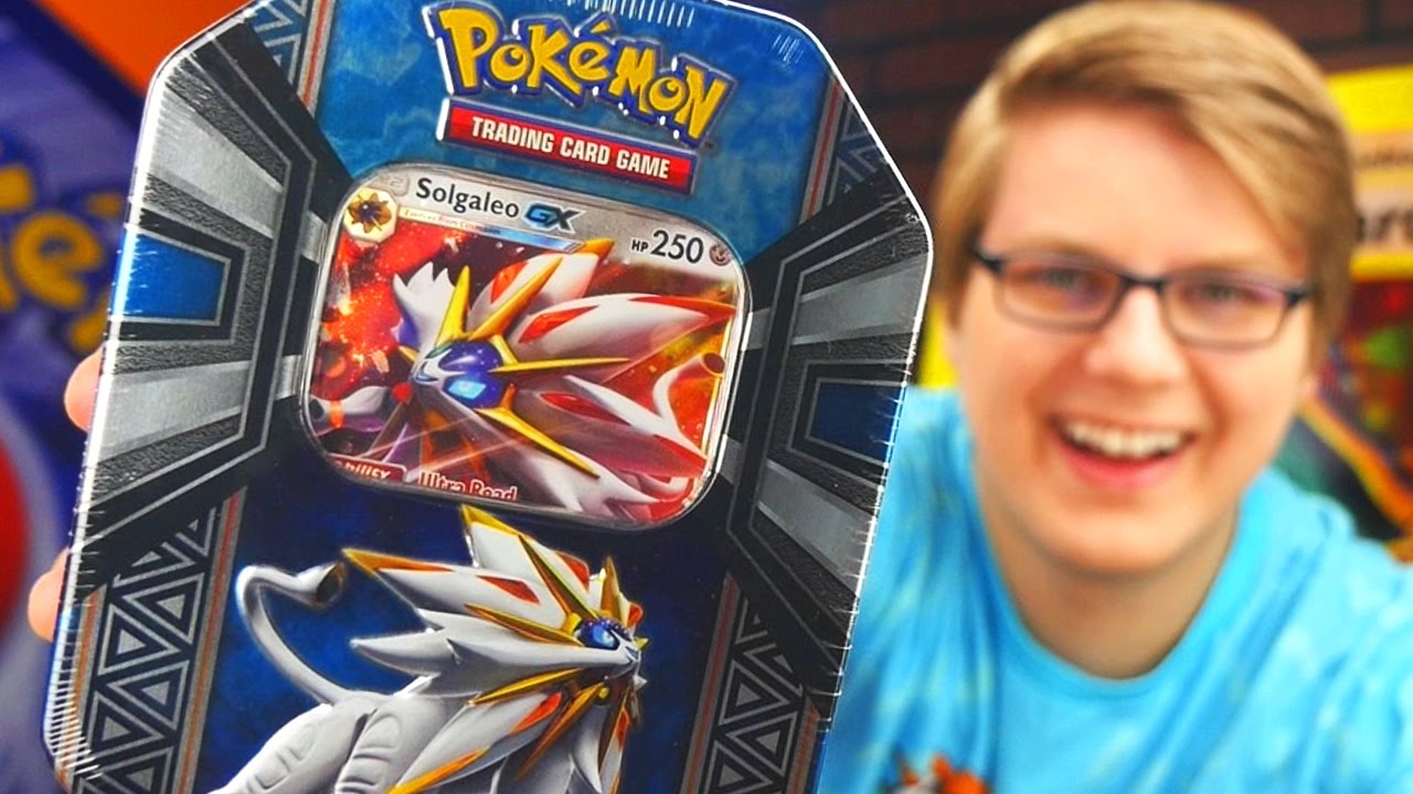  Pokemon TCG Legends of Alola Tin Card Game, Solgaleo