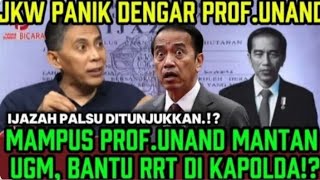 MAMPUS PROF.UNANAD BANTU RRT TUNJUKKAN IJAZAH PALSU DI KAPOLDA, JKW DIPAKSA TUNJUKKAN IJAZAH ASLI⁉️