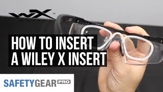 How to Insert a WileyX RX Insert | Safety Gear Pro
