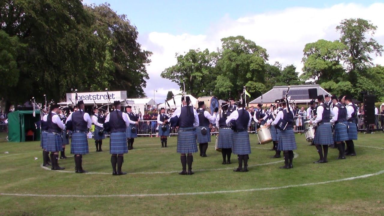 CITY OF EDINBURGH PIPE BAND AT THE SCOTTISH PIPE BAND CHAMPIONSHIPS