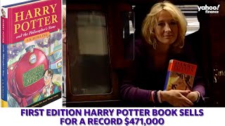 Rare first edition Harry Potter book sells for $34,500 at auction