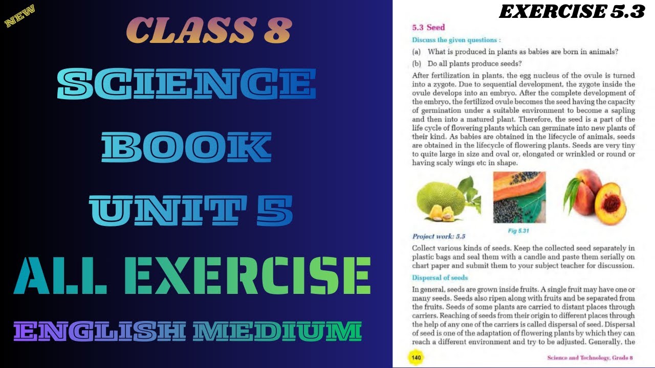 Class 8 Science book unit 5 // Exercise5.3// English Medium// All Exercise 5.3