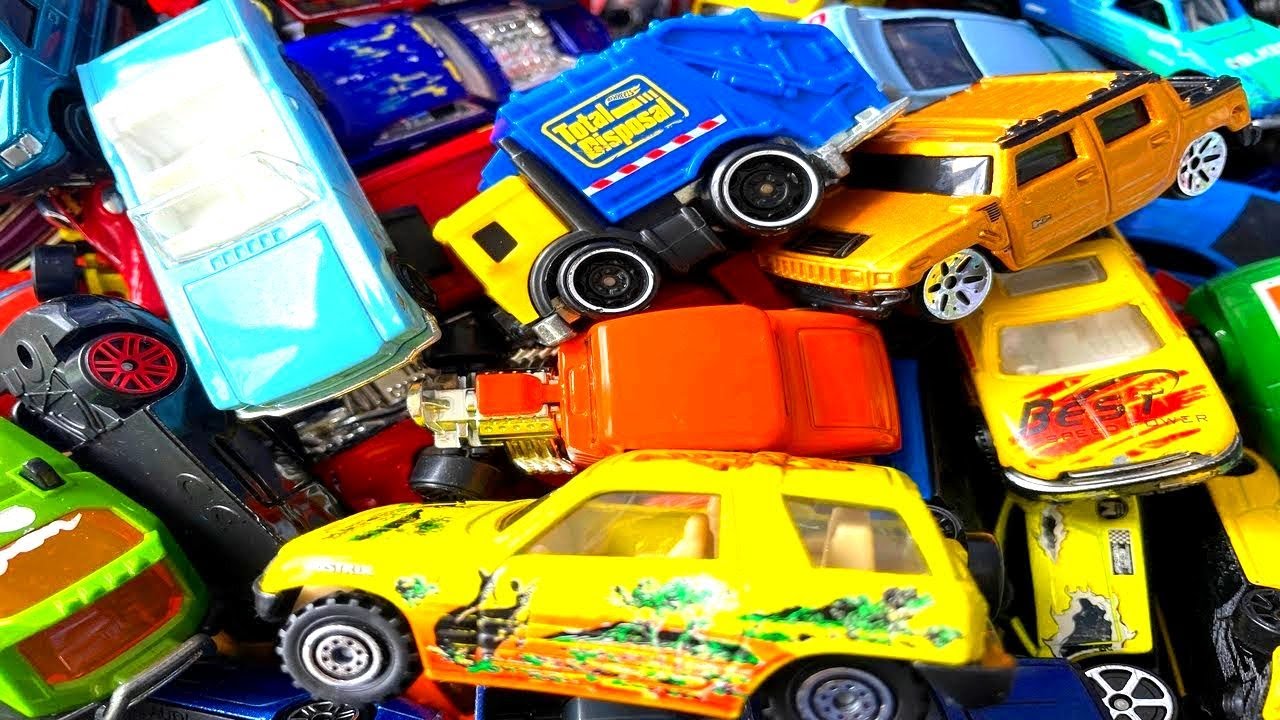 Diecast Big Cars Toys In The Red Water YouTube