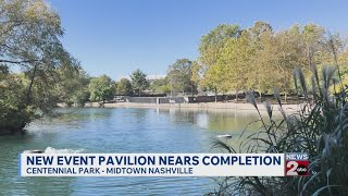 New Centennial Park pavilion nears completion