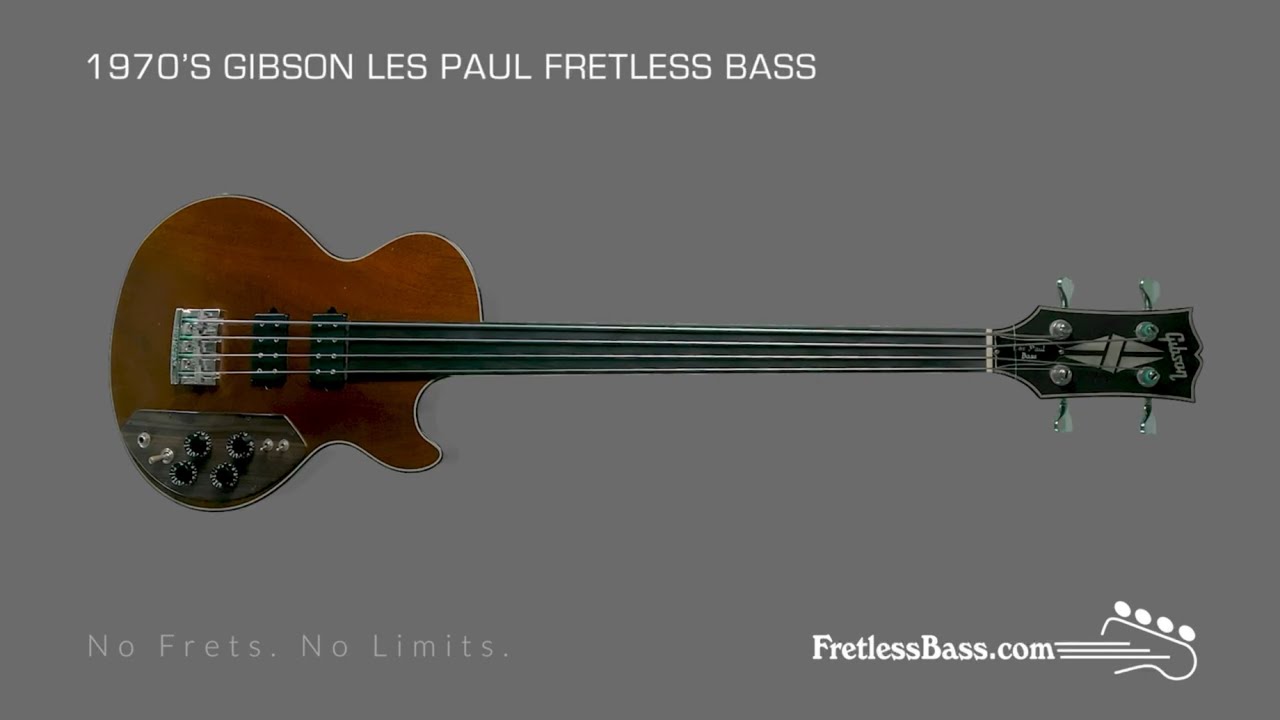FretlessBass.com Collection 1970’s Gibson Les Paul Fretless Bass