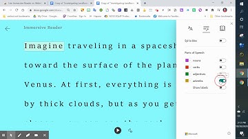 Using Immersive Reader with Google Docs and Websites
