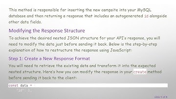 How to Return Structured Data in JSON API with Node.js and MySQL