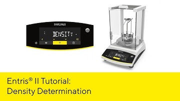 Entris® II Essential Line Lab Balance: Density Determination