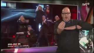 Swedish Sign Language Interpreter Steals The Show! (FULL) Snubbe Teckentolkar I Melodifestivalen!