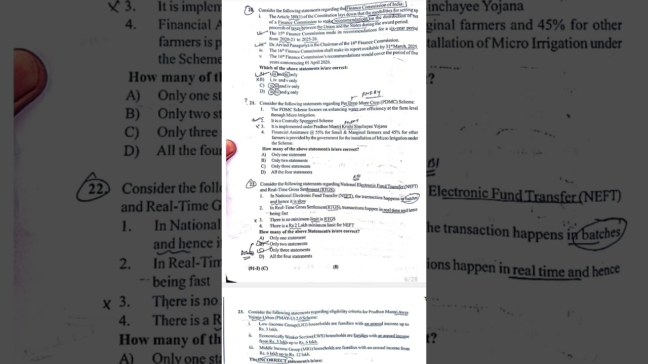 KAS PRELIMS 2024 PAPER GS 1 