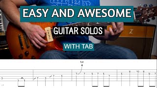 7 Easy Guitar Solos With TAB