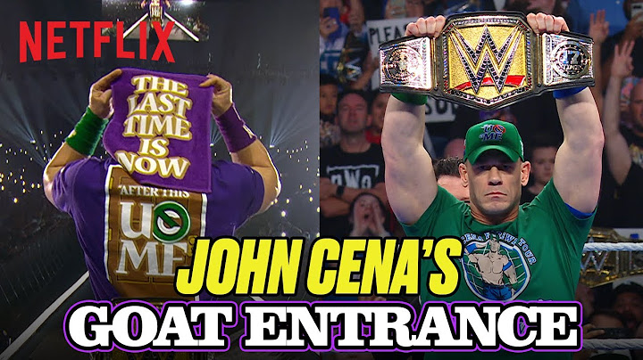John Cena's Entrances as the LAST REAL CHAMPION 💥 | WWE | Netflix India