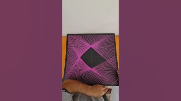 geometric shape by string art