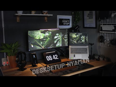Video: Inspirasi Meja Komputer - Monitor Dual
