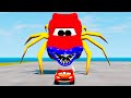 Lightning mcqueen vs lightning mcqueen monster epic chase and escape  beamngdrive