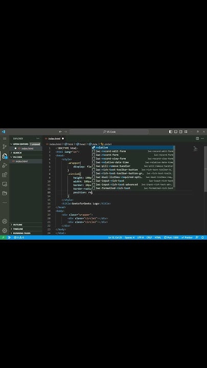 #geeksforgeeks #logo #html #css #design #frontenddeveloper #software # ...