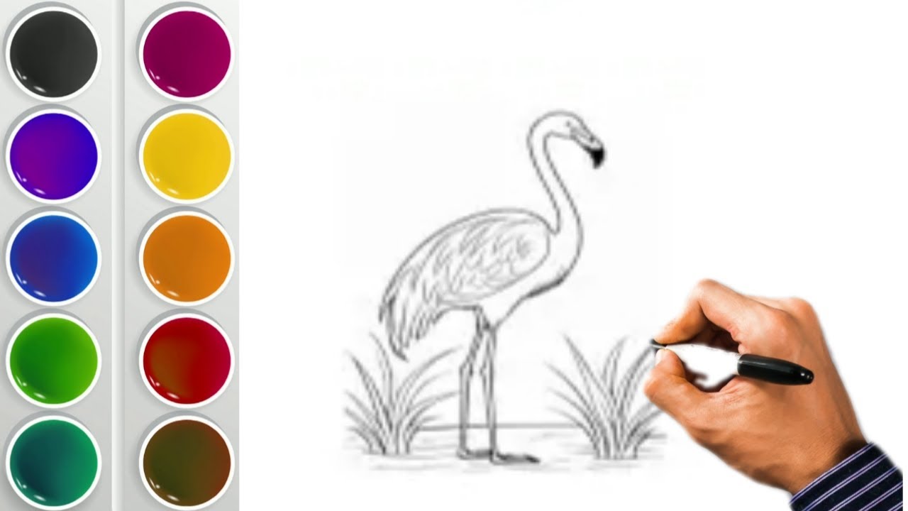 how to draw a crane //easy crane drawing step by step ...