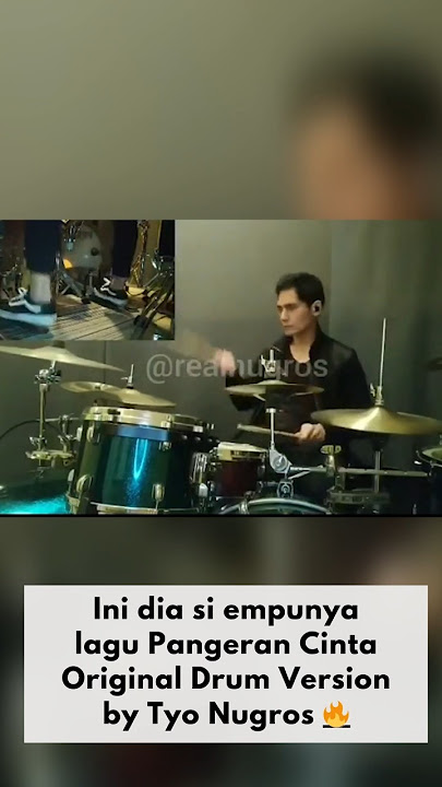 Enak bgt liat kakinya. Tyo Nugros drum playthrough Pangeran Cinta #dewa19