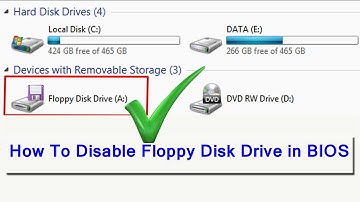 How to disable FLOPPY DISK in BIOS