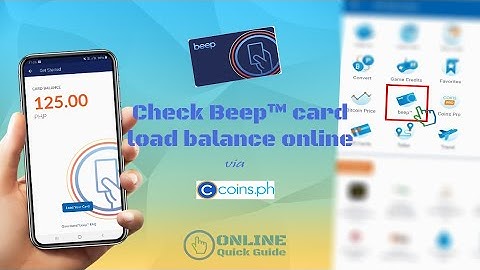 How to check your Beep™ card balance online using Coins.ph