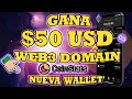 $💵❗ GANA GRATIS $50 USD❗❗WEB3 DOMAIN , PUNTOS X REFERIDOS❗ GANA DINERO CON COIN STATS WALLET❗ 💵