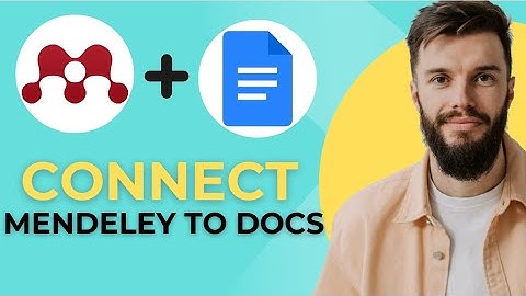 How To Connect Mendeley To Google Docs 2025! Full Tutorial