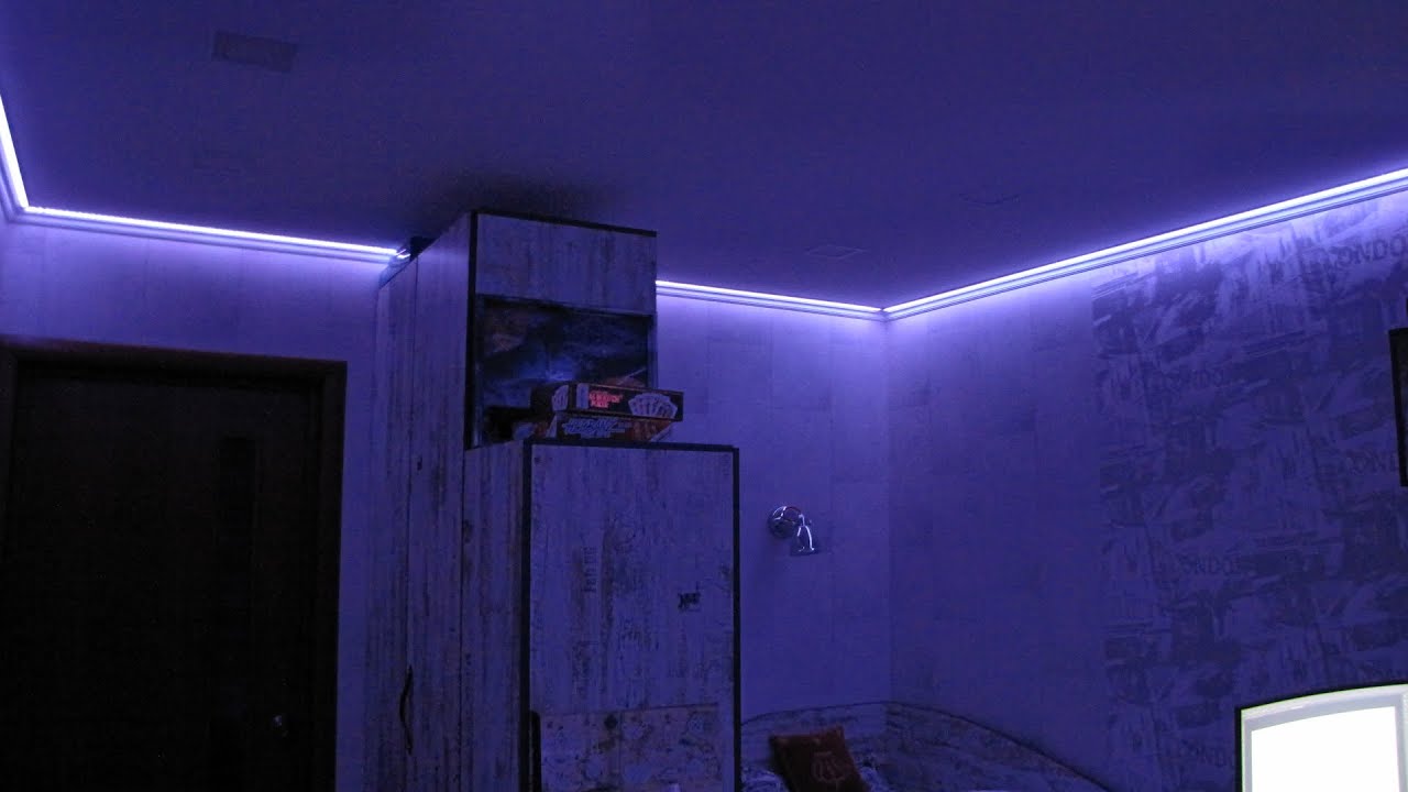 RGB подсветка комнаты - YouTube
