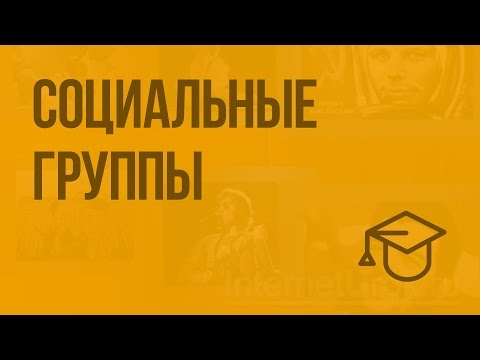 Социальные группы. Видеоурок по обществознанию 11 класс