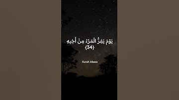 Surah Abasa _ سورة عبس   ياسر الدوسري
