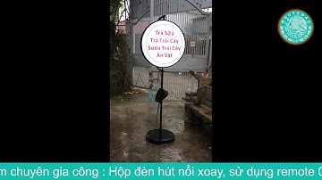 Test mưa - Hộp đèn xoay để đất -  Remote 02 chế độ -  NguyenAD.com