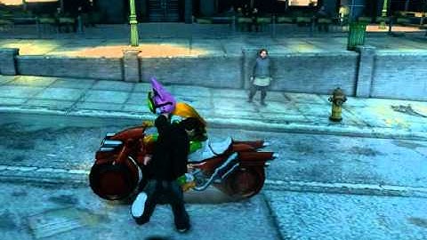 Saints Row: The Third, Driving Motorcycle off the helipad of the Saints HQ.