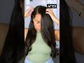 Blowout on Curly Hair *before &amp; after* #hairtransformation #blowout