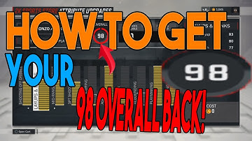 HOW TO GET YOUR 98 OVERALL BACK IN NBA 2K17 *AFTER RESET* ATTRIBUTE GLITCH FOR 99 IS BACK!
