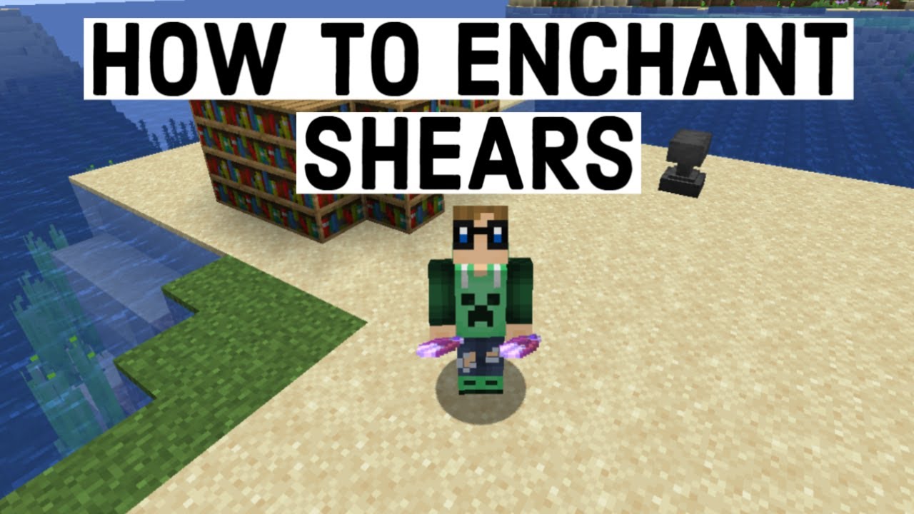 How To Enchant Shears Minecraft 1.16 Tutorial YouTube